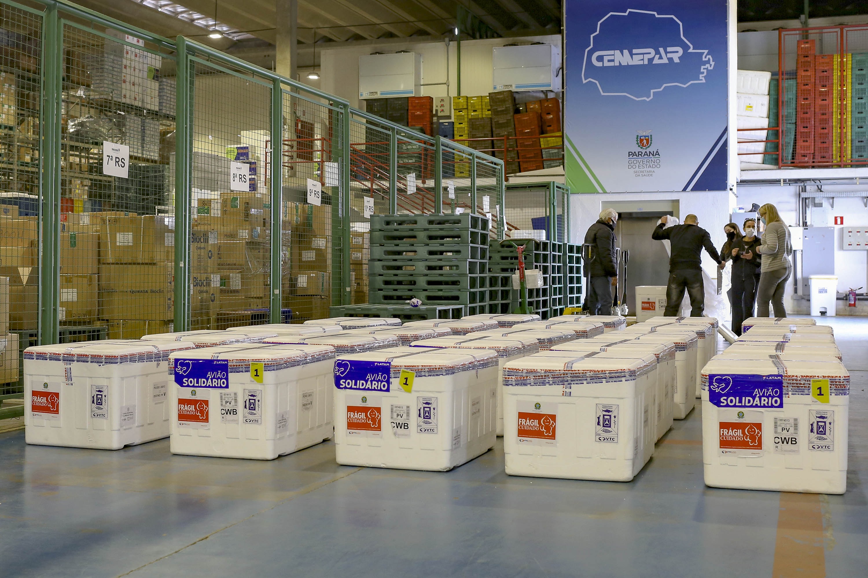 PR receber mais 649.420 vacinas contra a Covid nesta semana